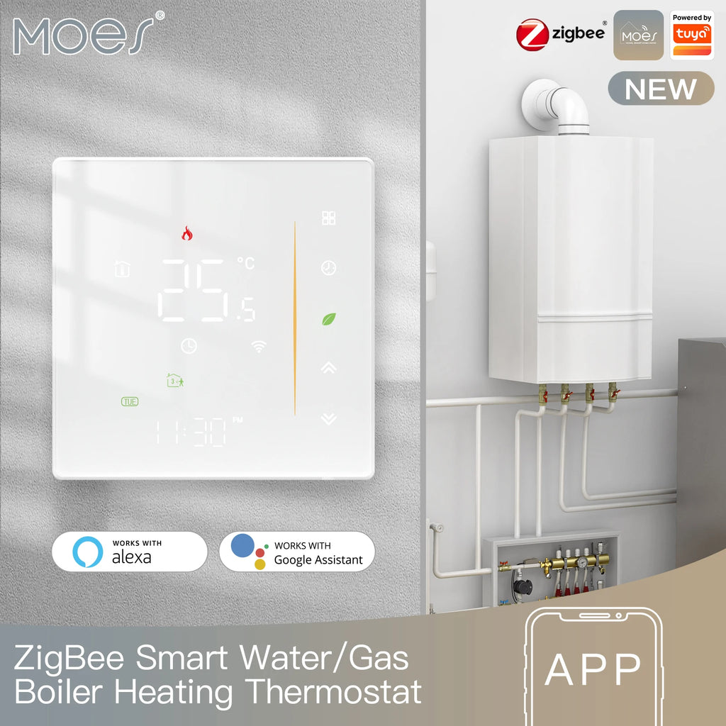 MOES Tuya Zigbee Thermostat Room Temperature Controller