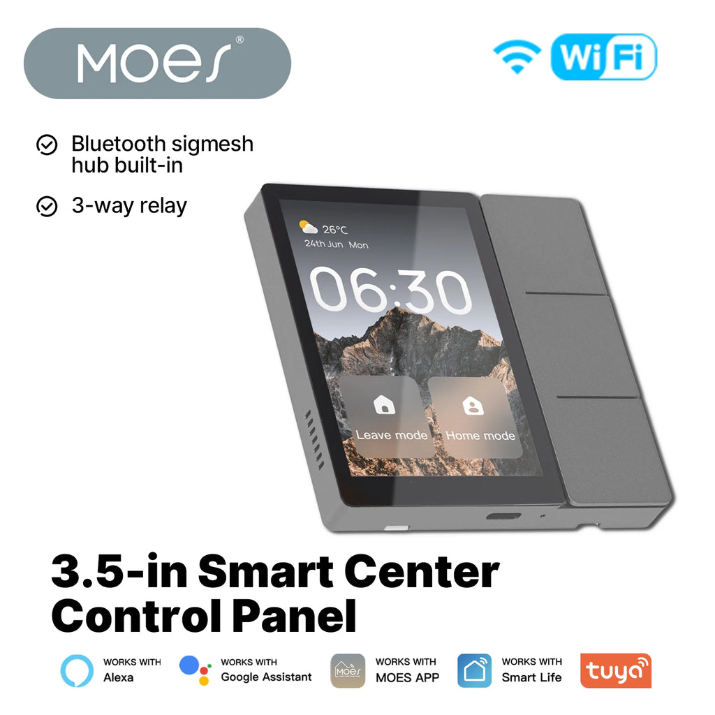MOES Tuya Wi-Fi 3.5-inch Smart Center Control Panel