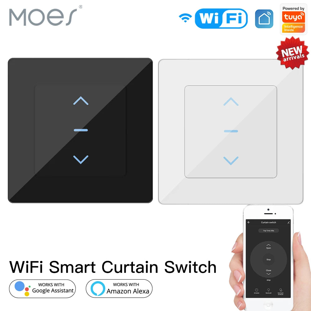 Wi-Fi Smart Curtain Switch Touch Design