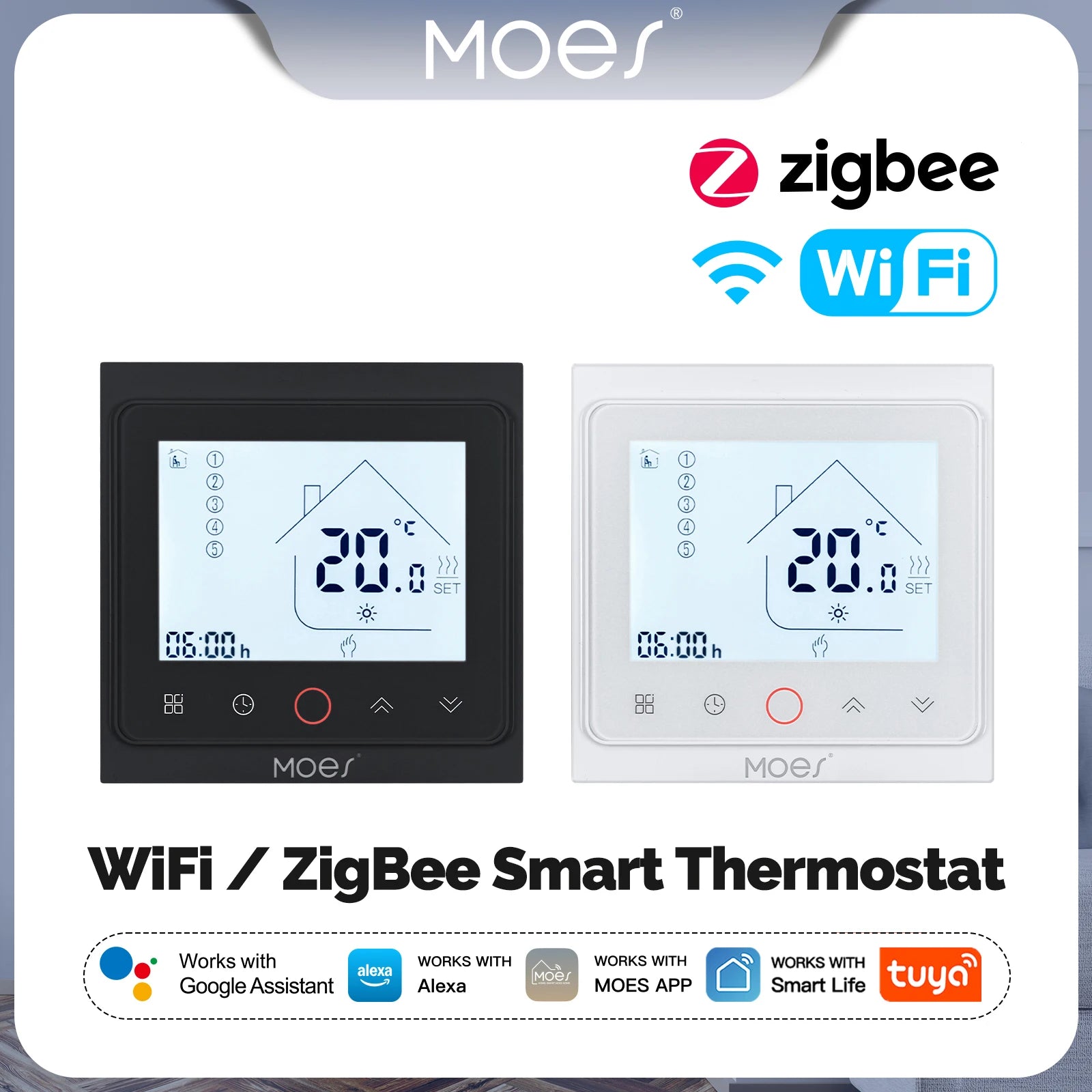 MOES Smart Tuya ZigBee / Wi-Fi Thermostat