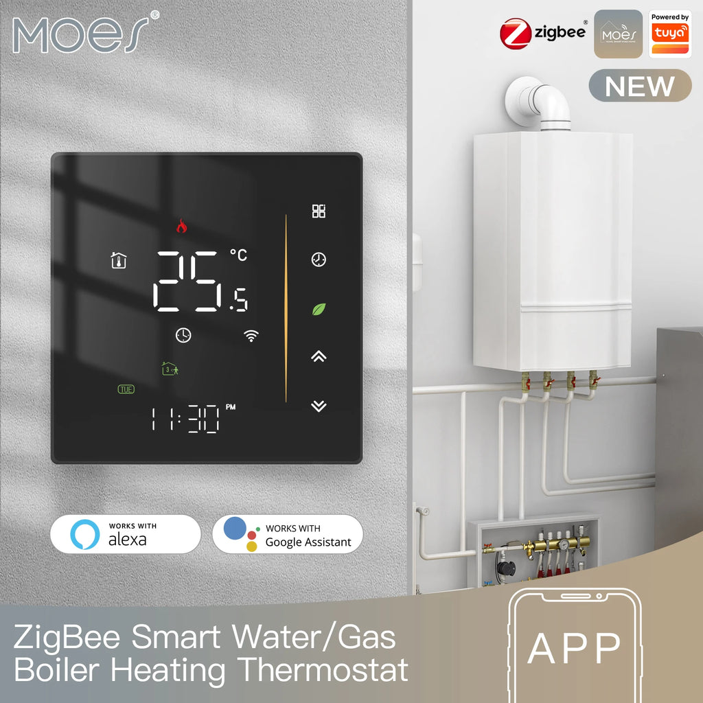 MOES Tuya Zigbee Thermostat Room Temperature Controller