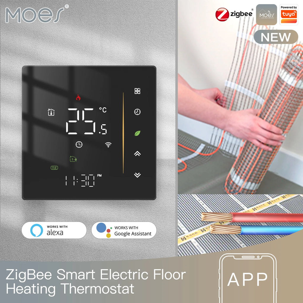 MOES Tuya Zigbee Thermostat Room Temperature Controller