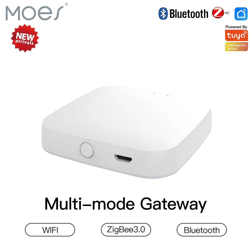 MOES Multi-mode Smart Gateway ZigBee Bluetooth Mesh Hub