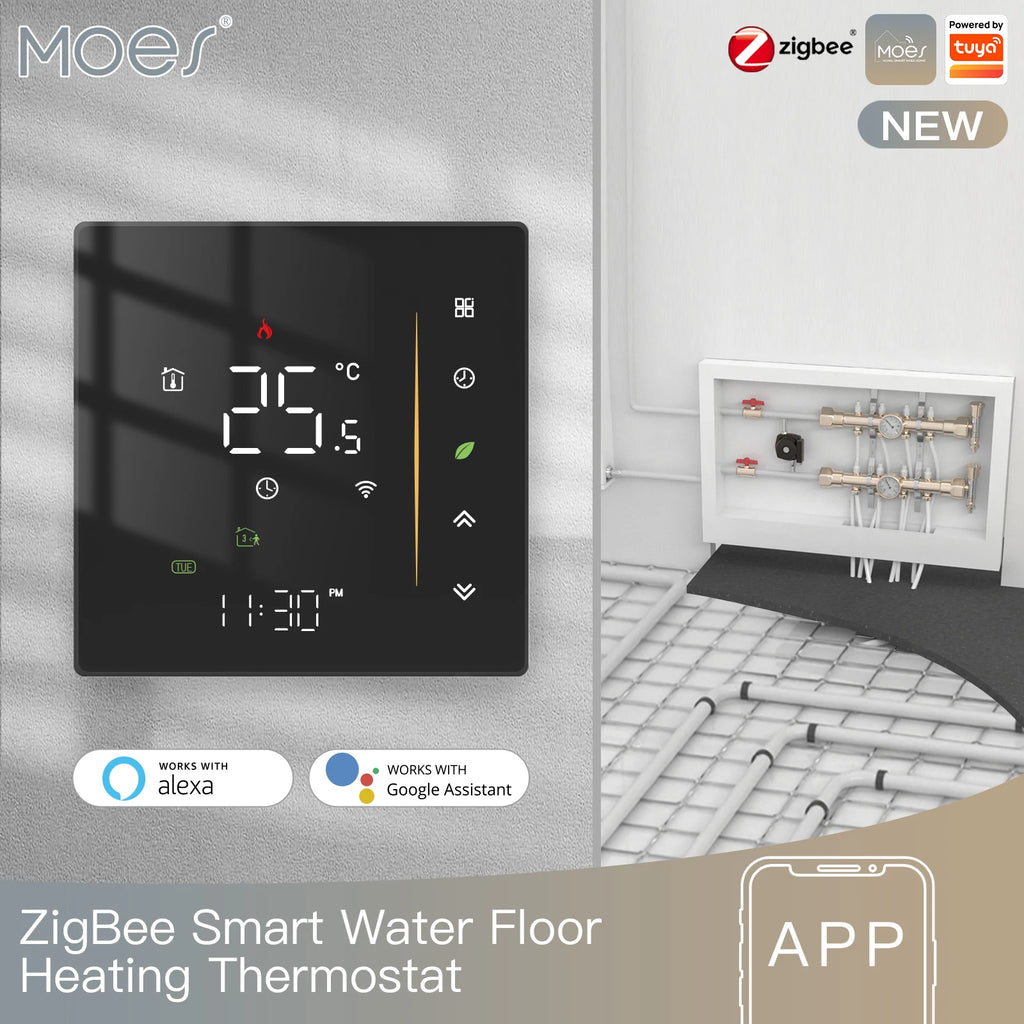 MOES Tuya Zigbee Thermostat Room Temperature Controller