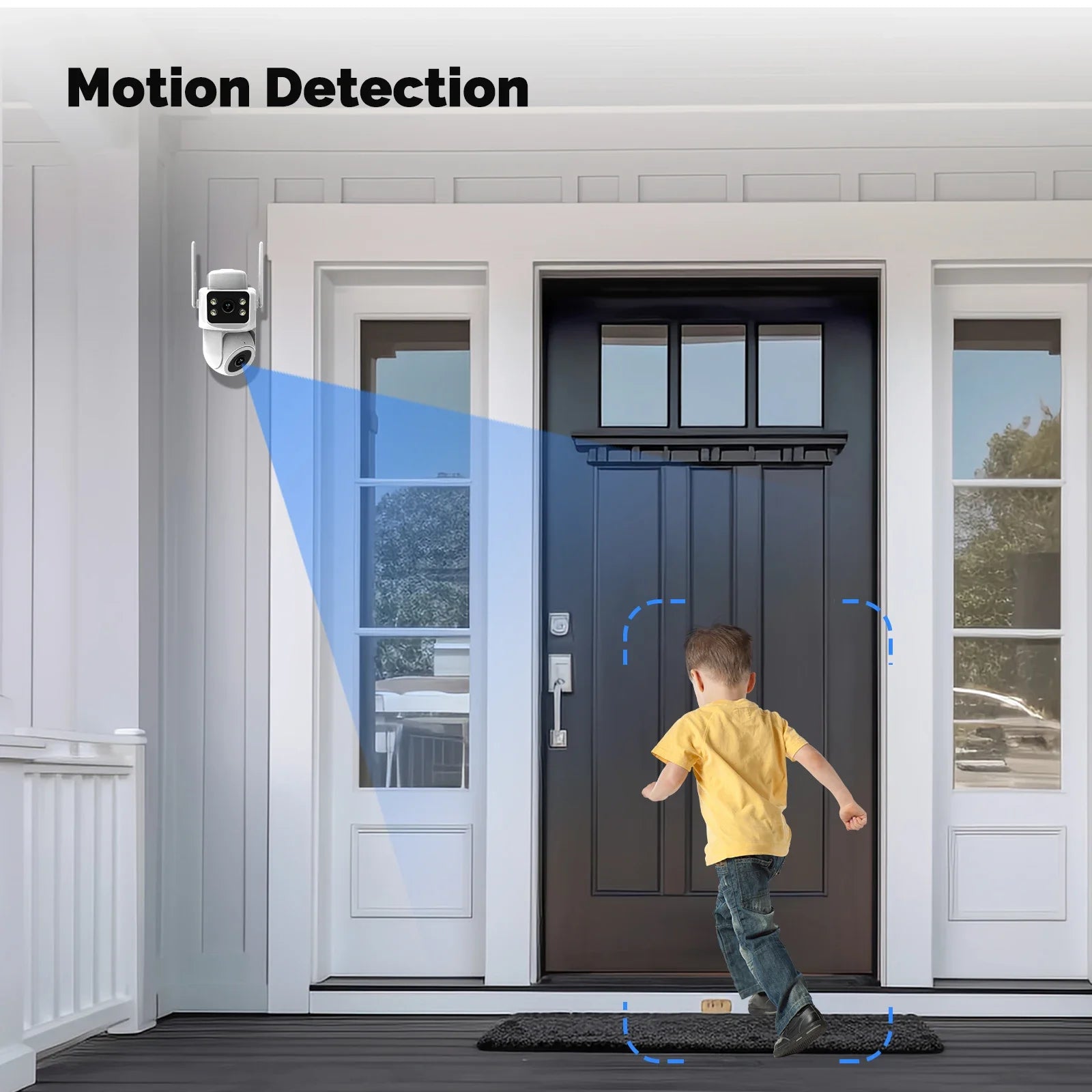 Moes Tuya Smart Wi-Fi Outdoor Security Camera 4MP Dual Screen 2.4G/5G IP65