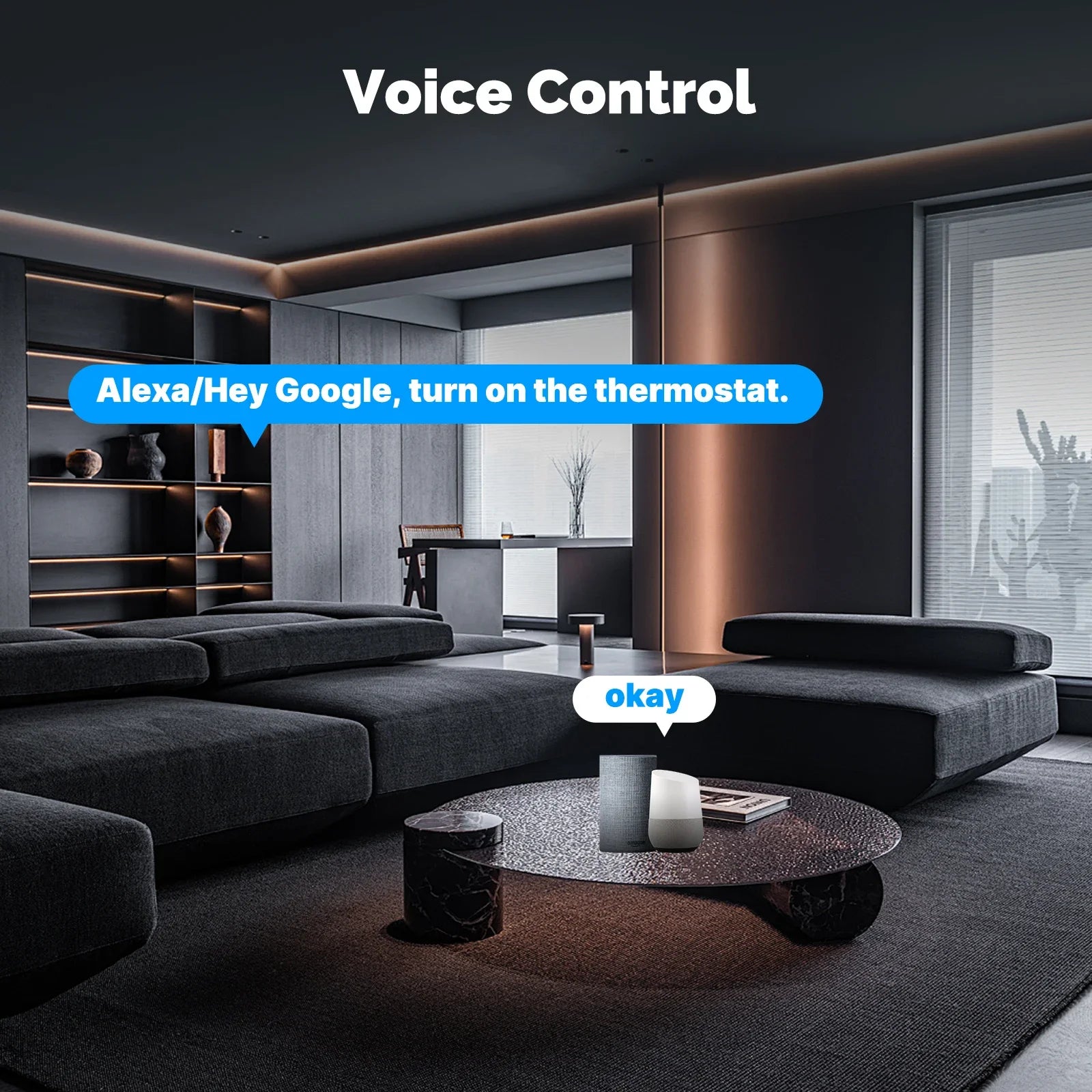 MOES Tuya ZigBee Smart Knob Thermostat Star Ring