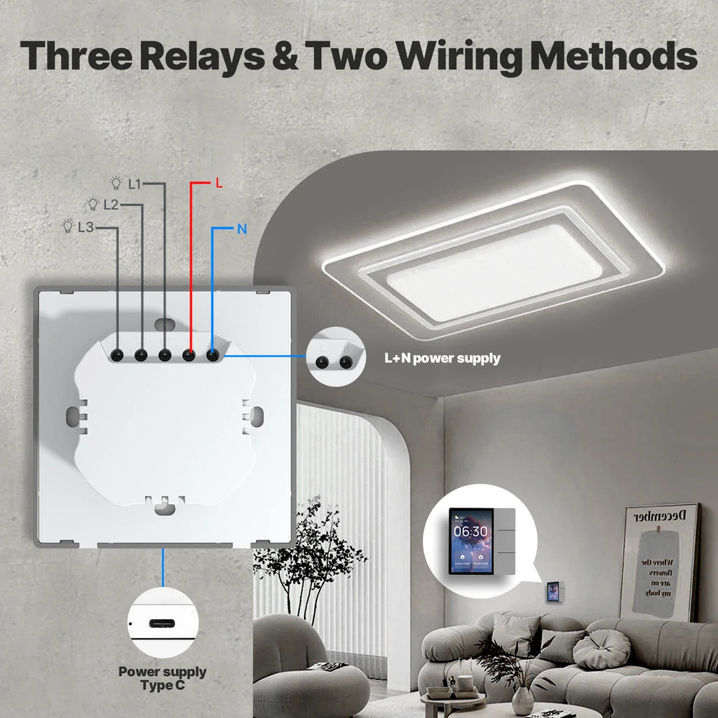 MOES Tuya Wi-Fi 3.5-inch Smart Center Control Panel