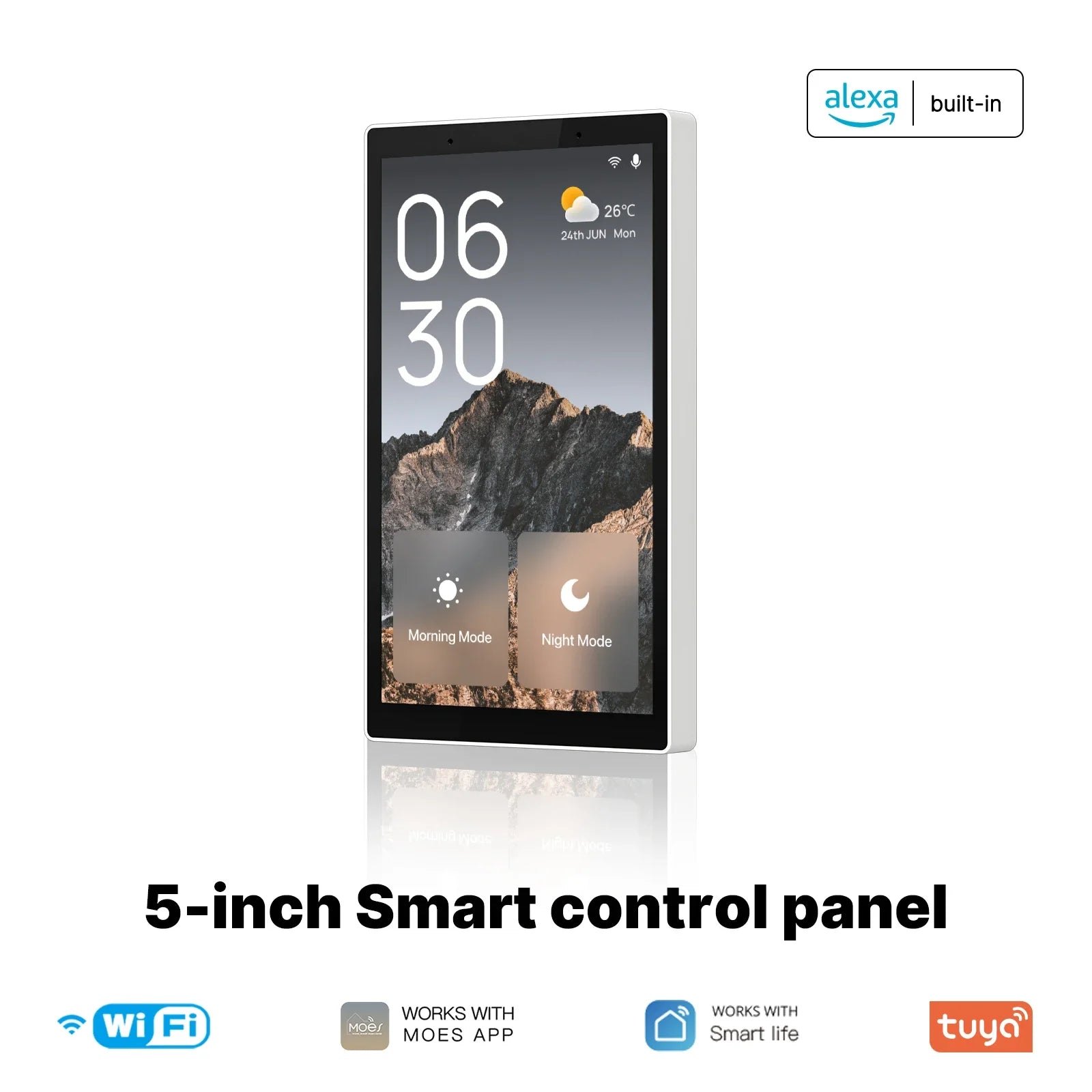 MOES Tuya Wifi Smart 5-inch Touch Screen - Control Panel