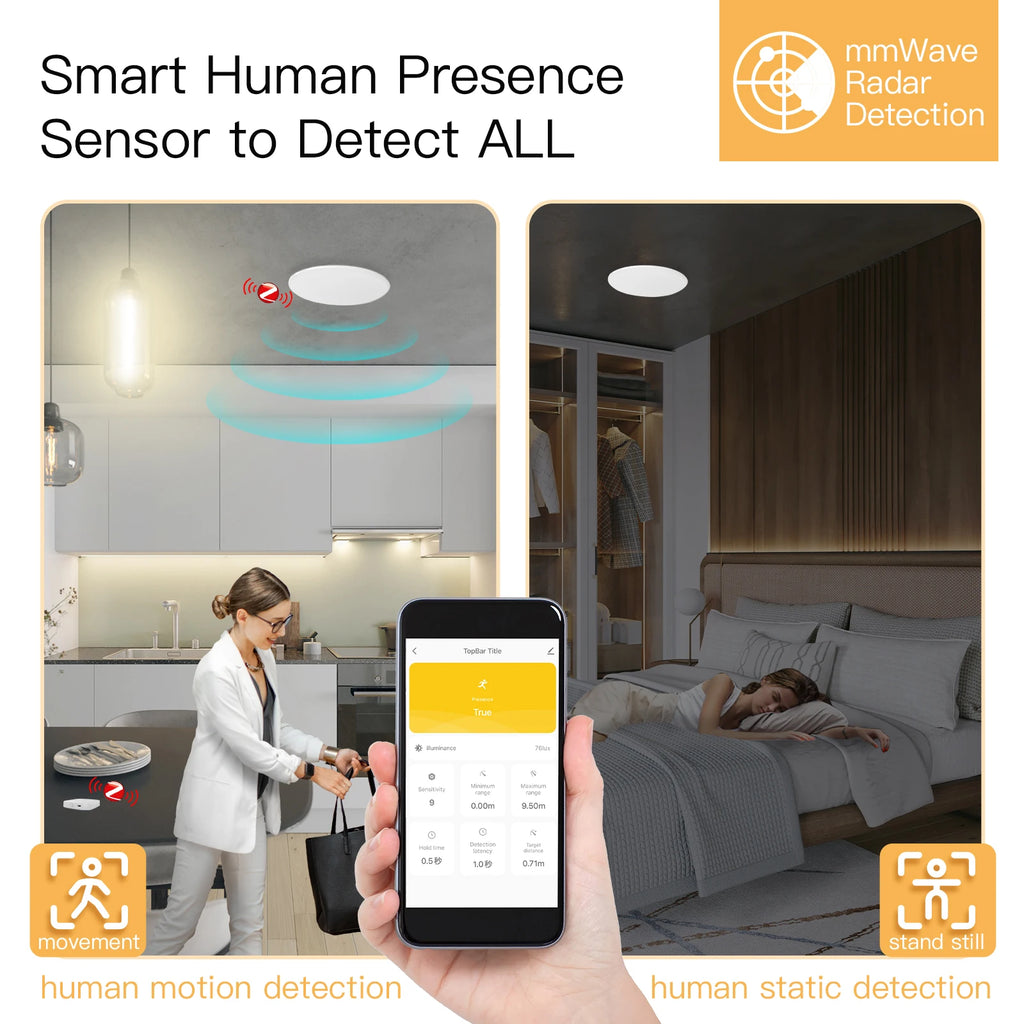 MOES Tuya Smart ZigBee Human Presence Detector